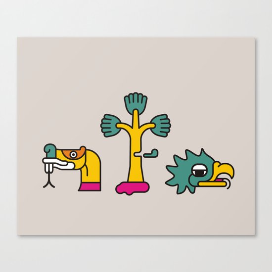 Aztec Glyphs ~3 Canvas Print