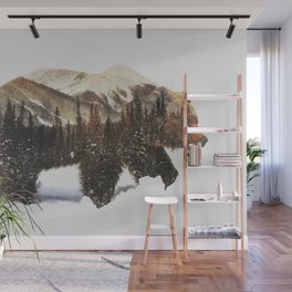 Arctic Grizzly Bear Wall Mural