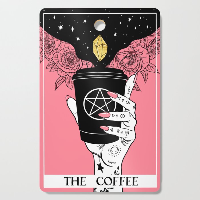 Tarot card. The Coffee pink Cutting Board