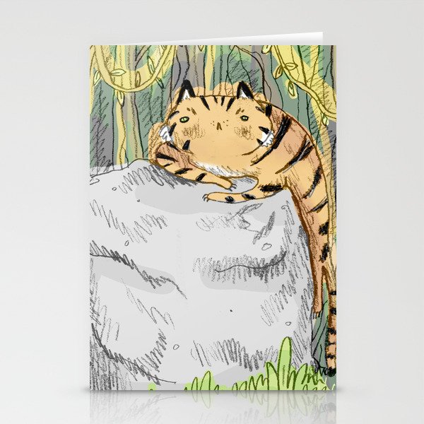 Lazy Tiger Stationery Cards
