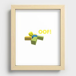 Roblox Oof Supine Happy Recessed Framed Print