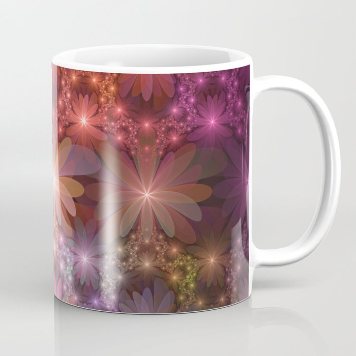 Bed Of Flowers Abstract, Fractal Art Coffee Mug