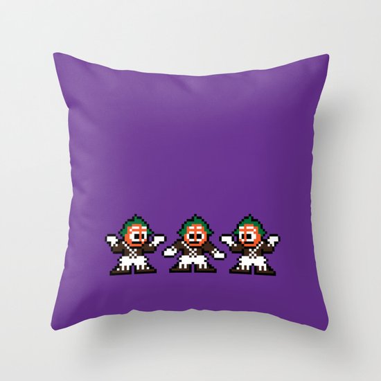 Pixelly Wonka Throw Pillow