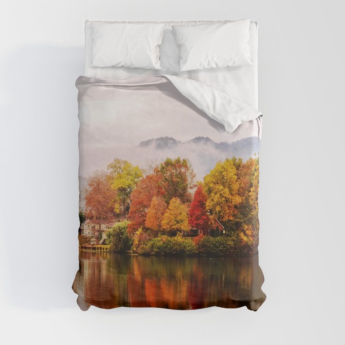 Lake Junaluska, North Carolina Duvet Cover