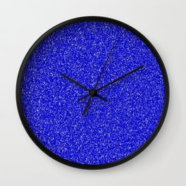 royal blue glitter Wall Clock
