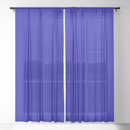 Monochrom  blue 0-0-170 Sheer Curtain