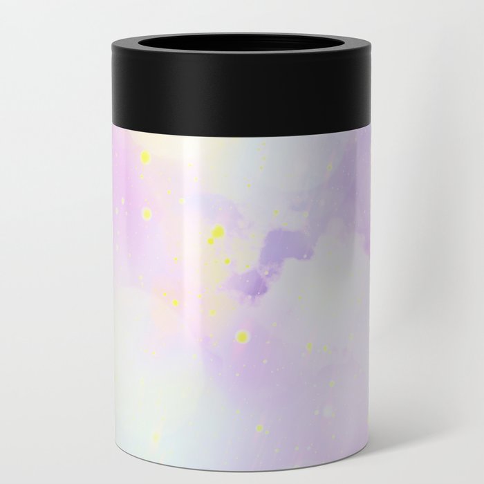 Pastel lavender watercolor background Can Cooler