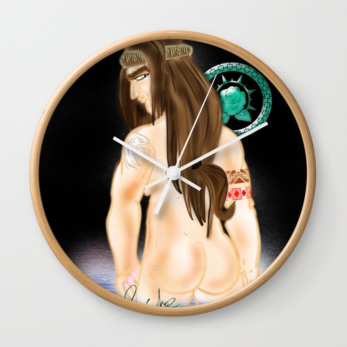 The Indian. Wall Clock