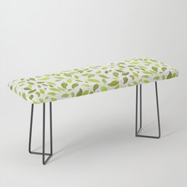 Modern Green Spring Leaves Collection Bench