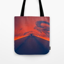 The Tunnel With The Octopus on The Wall Cinematic Photography Tote Bag