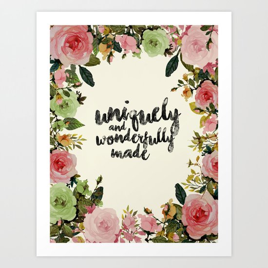 Wonderfully Made Art Print