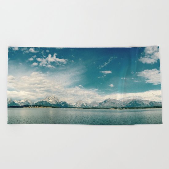Nautical Tetons Beach Towel
