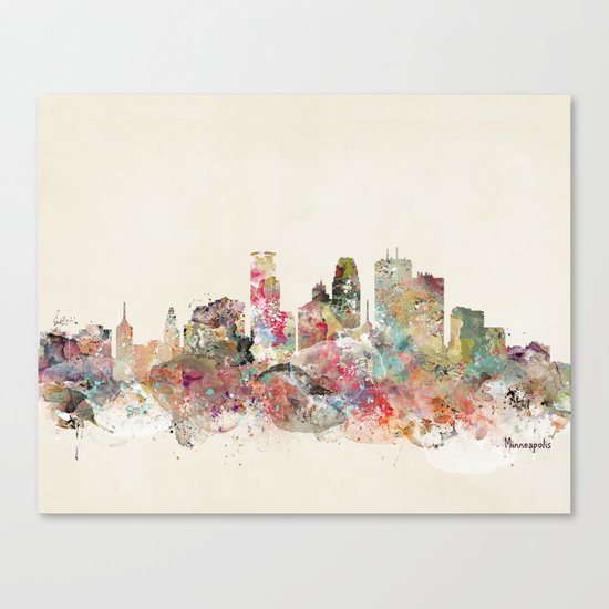 minneapolis city skyline Canvas Print