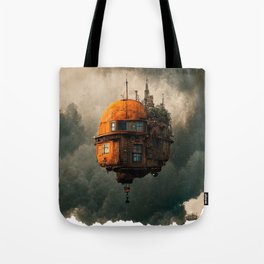 Floating Dome House Tote Bag