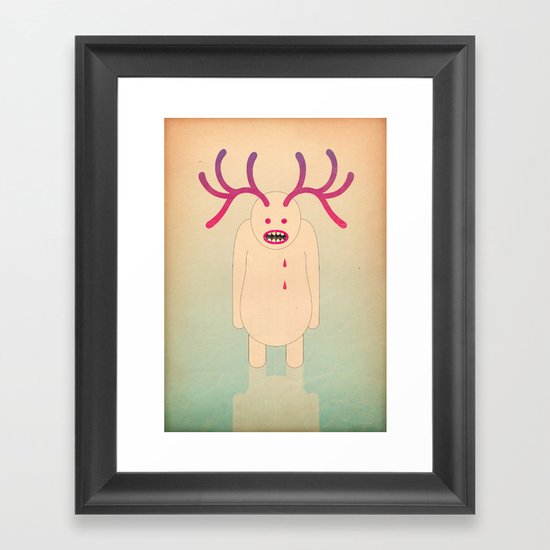 L come lago di sangue Framed Art Print