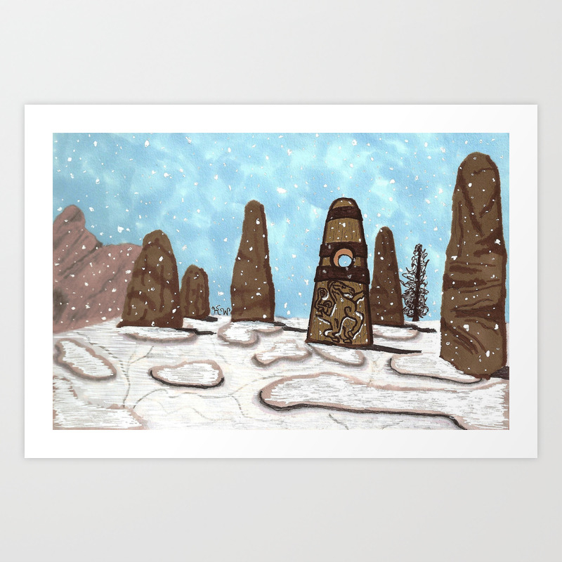The Steed Stone Art Print By Undauntedmusing Society6