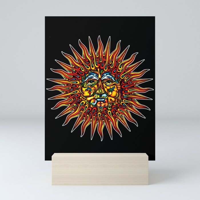 Psychedelic Sun Mini Art Print