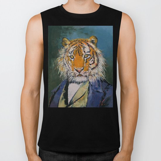 Gentleman Tiger Biker Tank