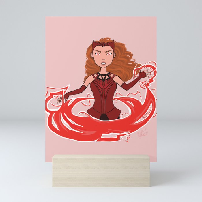 Scarlet Witch Fan Art Mini Art Print