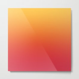 Summer Pattern Ombre Yellow Orange Red Gradient Texture Metal Print | Ombre Yellow Orange, Sunset Sunrise Dawn, Shades Home Decor, Fire Flame Pattern, Bright Vivid Vibrant, Warm Sun Sunny, Tropic Tropical Time, Soft Cute Pretty Art, Fresh Freshness, Color Modern Simple 