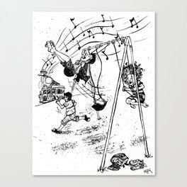 The Young Who Were Put on Earth to Sing Canvas Print