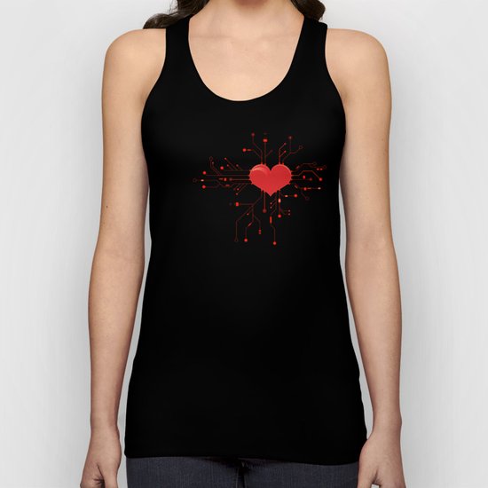 My Tech Heart Unisex Tank Top