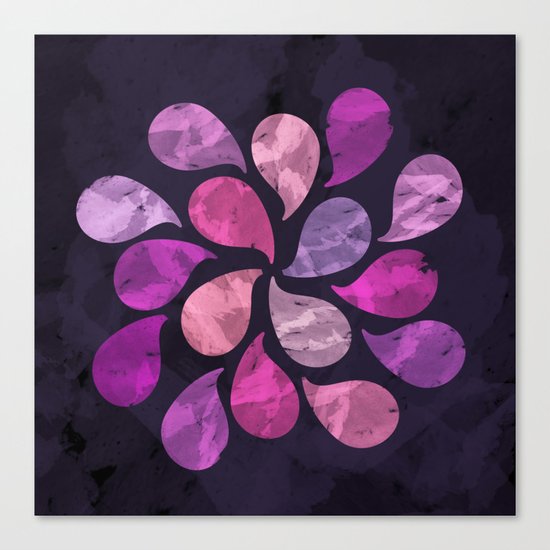 Abstract Water Drops Canvas Print