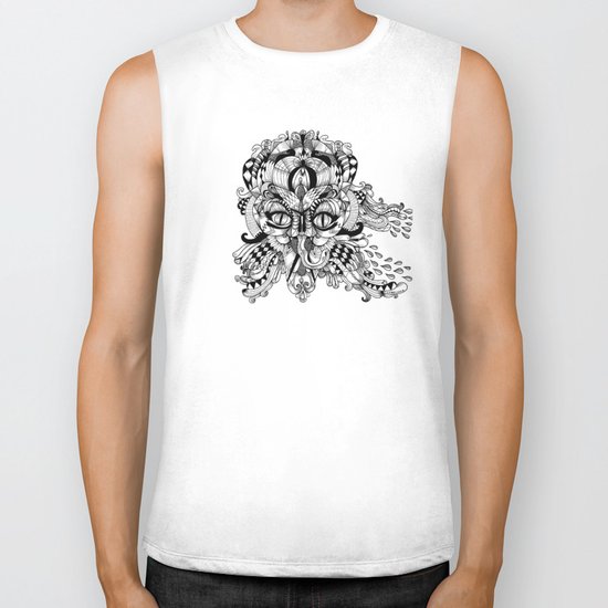 Mask Face Biker Tank