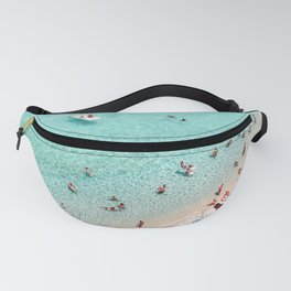 Beach Day Fanny Pack | Beach, Aerial, Sand, Paddle Boat, Blue, Holiday, Beach People, Summer, Living Room, People 