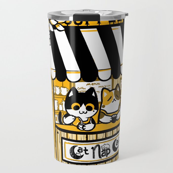 Cat Nap Cafe Travel Mug