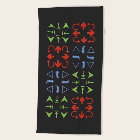 Arrows Beach Towel
