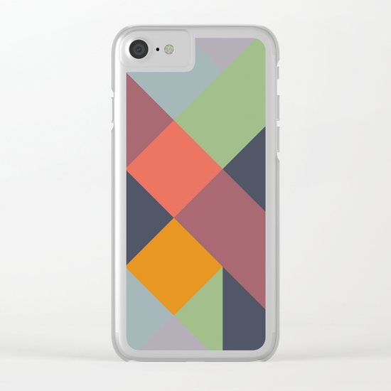 GEOMETRIC PATTERN 733 Clear iPhone Case