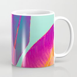 Big Colorful Strelizia Leaves - Artwork Graphic Design Coffee Mug