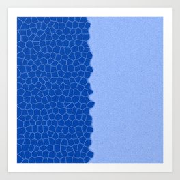 Blue Jeans Stained Glass Modern Sprinkled Collection Art Print