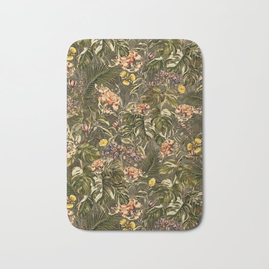 Tropical Camouflage Bath Mat