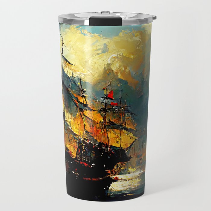 Sailing at Sunset Travel Mug