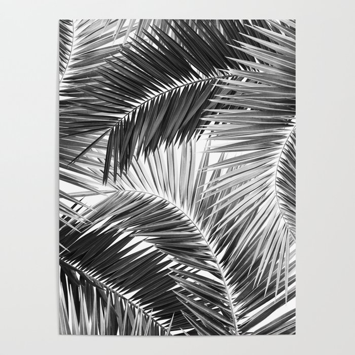 Palm Jungle Pattern #2 #tropical #wall #art #society6 Poster