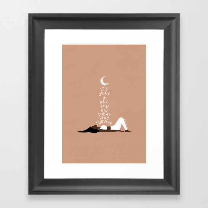 Survive Framed Art Print