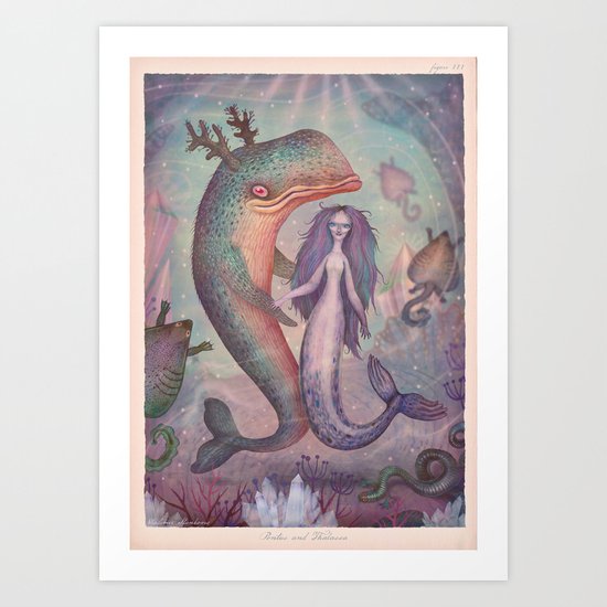 Pontus and Thalassa Art Print
