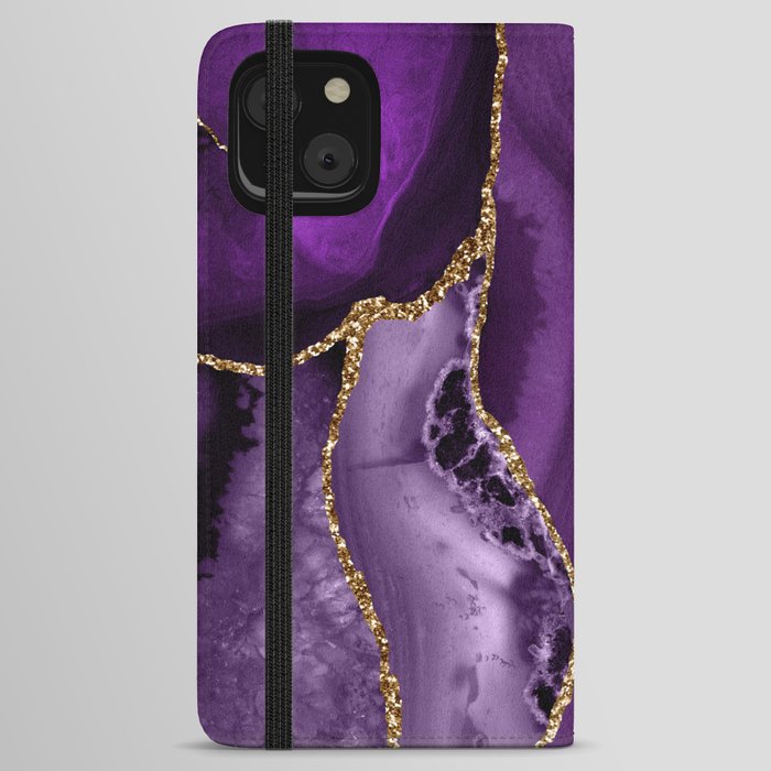 Agate Glitter Ocean Texture 04 iPhone Wallet Case