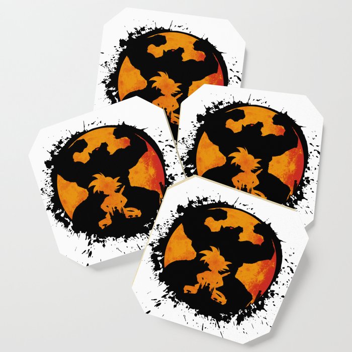 Goku Dragon Ball King Monkey Saiyan Primitive Coaster By
