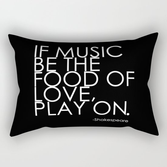 The Food Of Love Rectangular Pillow