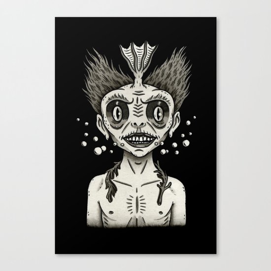 Portrait of a Fiji Merman Canvas Print