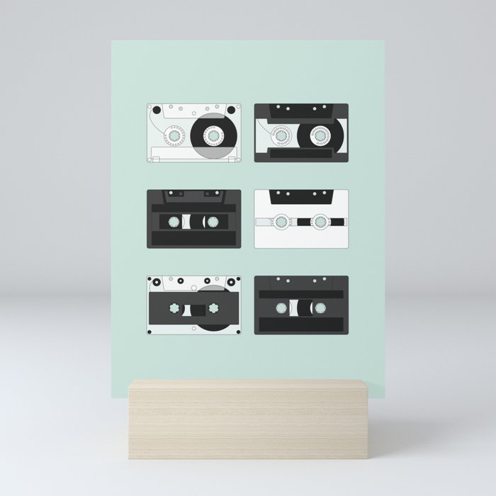 Cassette Pattern #2 Mini Art Print