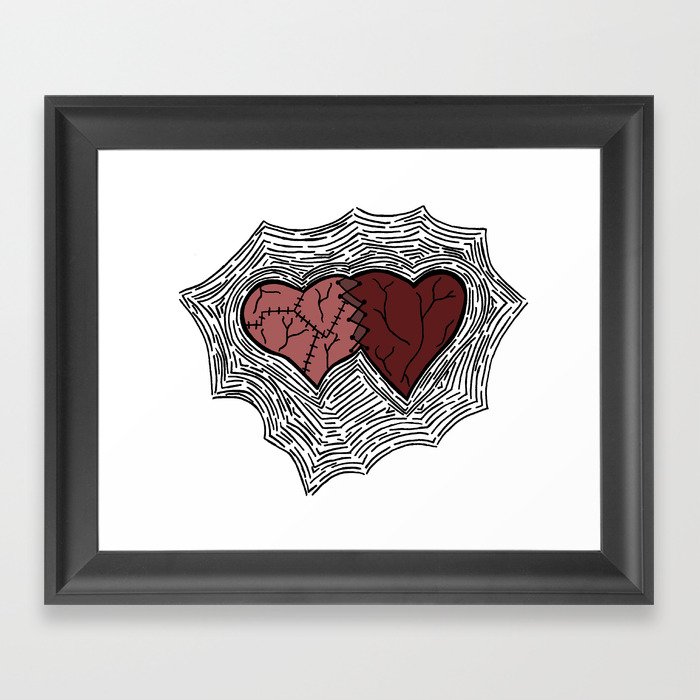 frankenheart Framed Art Print