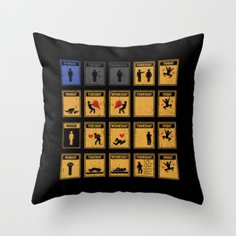 Friday I'm In Love! Throw Pillow
