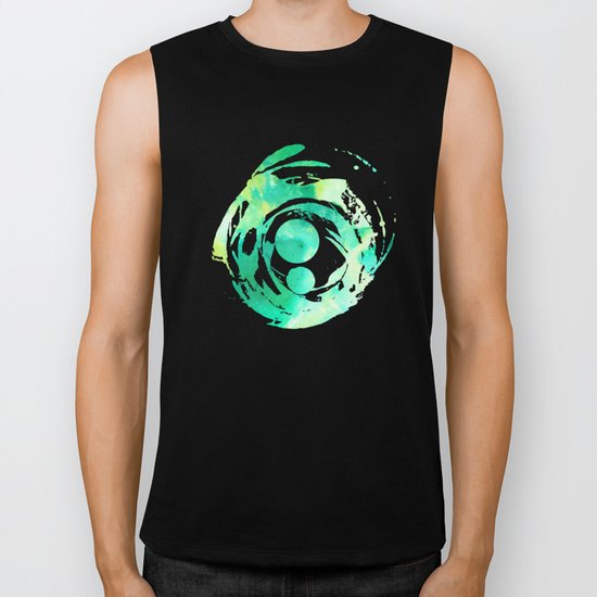 Gold & Jade for the Emperor Biker Tank