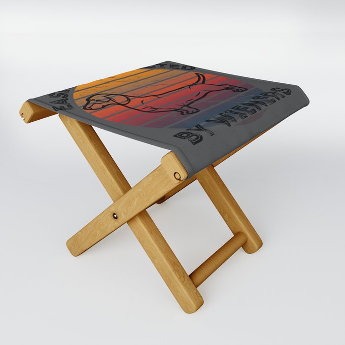 Easily Distracted by Wiener Dogs for Dachshund Fans and Dog Owners Folding Stool
