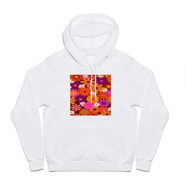 Retro 60s 70s Flowers Pattern #pattern #vintage Hoody