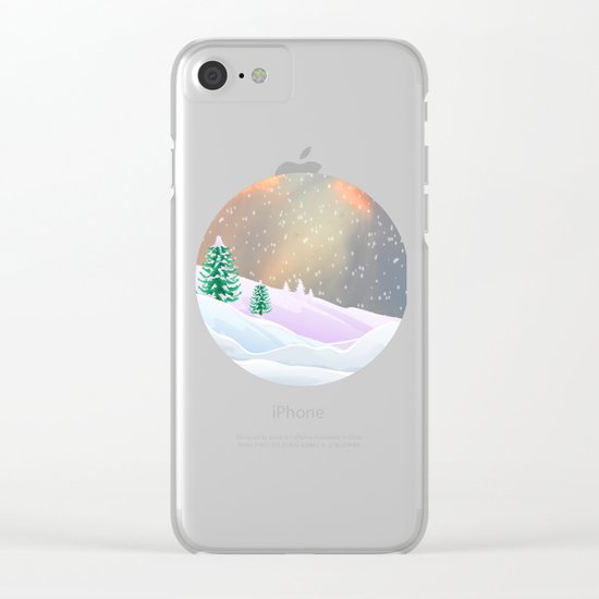 My Snowland | Christmas Spirit Clear iPhone Case